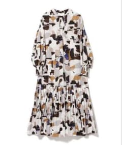 Ray BEAMS プリントティアードワンピース