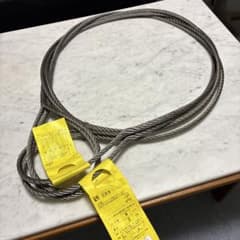 コンドー 玉掛索 JISワイヤロープ 9mm 3m ×2本のサムネイル