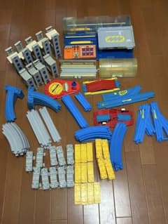 プラレール 大量まとめ売り ステーション 線路 橋脚 転車台 レールセットのサムネイル
