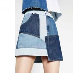 今期ZARA○完売パッチワークスカートのサムネイル