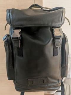 値下げ！COACHコーチ バックパックブラック レザー F88870 リュック 