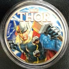 2018年 発行数1000枚 イギリス連邦ツバル ソー 1オンスカラー銀貨 純銀