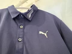 PUMA メンズ　ゴルフポロシャツ　ネイビー　Lサイズのサムネイル