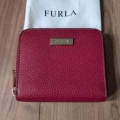 FURLA 二つ折り財布 ラウンドファスナー レッドのサムネイル
