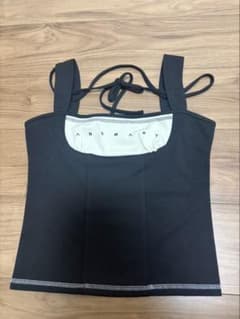 トップス andmary Luca stitch tops ANDMARY Luca stitch tops ブラック - メルカリ