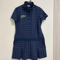 FILA ゴルフワンピース Lサイズ ネイビーチェックのサムネイル