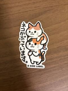 【B-SIDE LABEL】ステッカー ネコかぶっていますのサムネイル