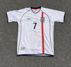 イングランド代表 サッカー 半袖 ユニフォーム L ベッカム 7 アンブロのサムネイル