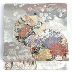 V3661 ○高級 正絹 唐織 能祥雪輪文 六通 袋帯 宝尽くし - メルカリ