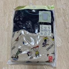 新品、未開封 長袖カバーオール肌着 80 ユニクロのサムネイル