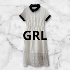 GRL ウエストリボン襟付きレースワンピースのサムネイル