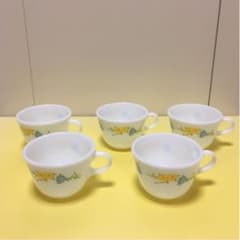 オールドパイレックス　カップ　5客のサムネイル