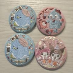 サンリオ 刺繍缶バッジ マイメロディ　クロミ　ハンギョドン　タキシードサムのサムネイル