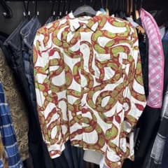 CALEE 蛇柄シャツ