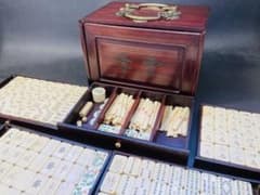 骨董品】中国古牌 背竹 骨牌 花牌 季節牌 麻雀牌 - メルカリ
