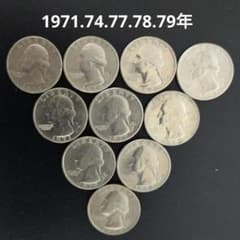 アメリカ硬貨】 25セント硬貨 クォーター 10枚セット - メルカリ