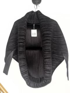 変形PLEATS PLEASE カーディガン ボレロ 黒 - メルカリ