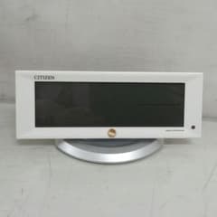 【M04-01】未使用 CITIZEN デジタル置時計 8RZ202-003 白のサムネイル