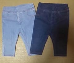 無印良品 デニムレギンスパンツ 2枚セットのサムネイル