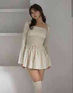 Betty shirring mini dress andmary アンドマリー - メルカリ