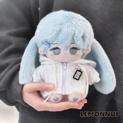 20cm 着せ替え ぬい服 犬 トップス 白 ぬいぐるみ服 推し活-E062