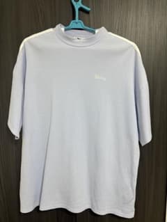 whinny カリスマラインTシャツ サックス/ホワイト 色抜けありのサムネイル