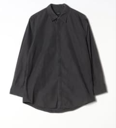ダークグレー 長袖シャツ