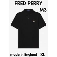 FRED PERRY ポロシャツ フレッドペリー M3 ブラック XL 44 - メルカリ