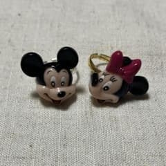 VINTAGE DISNEY ミッキー ミニー リング 指輪 レトロ - メルカリ
