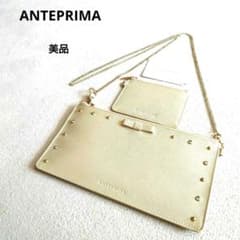ANTEPRIMA ✣ ウォレットチェーンショルダーバック シャンパンゴールド 