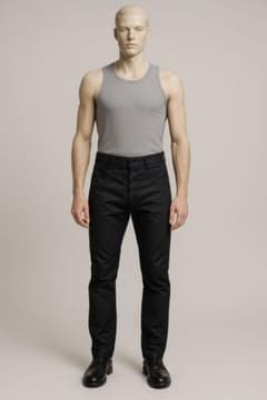 初期Rick Owens リックオウエンス ボタンフライパンツ XS ブラック 