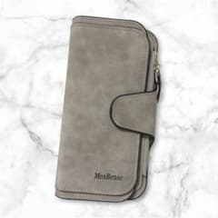 新品✨長財布 カードケース ロングウォレット 多機能ウォレット グレーのサムネイル