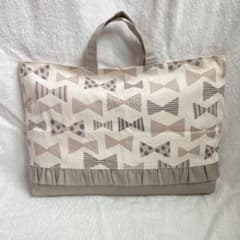 ＊ハンドメイド＊レッスンバッグ＊リボン＊フリル＊くすみカラー＊のサムネイル