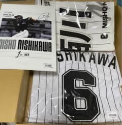 千葉ロッテマリーンズ 西川史礁 ユニフォーム タオル クリアファイル 送料込のサムネイル