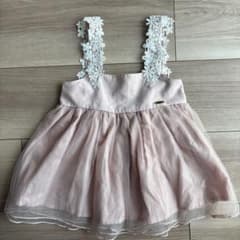petit main ベビー チュール ワンピース ピンクのサムネイル