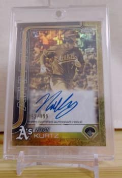 ニック・カーツ 直筆サインカード Topps Chrome