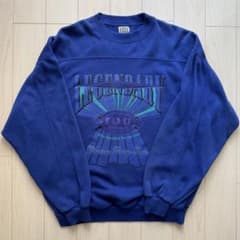 00’s I.O.U Sportswear スウェット トレーナー ブルー　Lのサムネイル