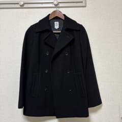 MICHEL KLEIN ブラック ピーコート 38のサムネイル