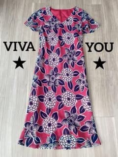★VIVA ￼YOU 昭和レトロ　ワンピース　花柄 シフォン　￼ワンピースのサムネイル