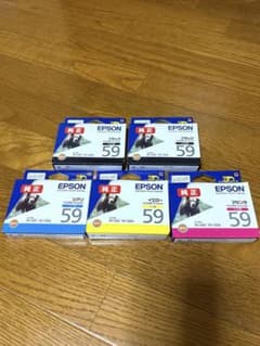 EPSON インクカートリッジ 59 4色セット(黒2本+3色) 推奨使用期限内のサムネイル
