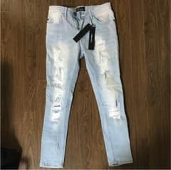 新品未使用 ダメージデニム ジーンズのサムネイル