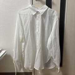 earth music&ecology 長袖シャツ ホワイト ストライプ