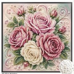 ダイヤモンドアート パールアート 花 バラ キット ビーズアート