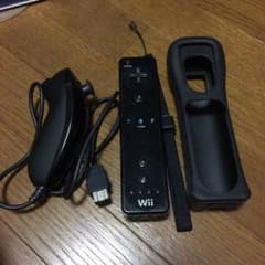 Wii リモコン 黒 ヌンチャクのサムネイル