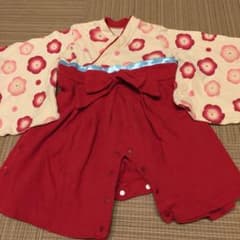 袴ロンパース 女の子 80のサムネイル