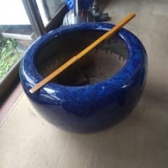 昭和レトロ 陶器製 火鉢 大型 - メルカリ