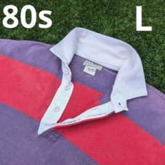 L フェード◎ 80s 90s L.L.Bean USA製 紫 赤 ラガーシャツ - メルカリ