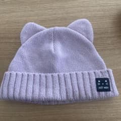 petit main 猫耳ニット帽 54サイズ 薄いピンクのサムネイル
