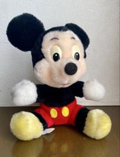 ミッキーマウスぬいぐるみ 当時物 昭和レトロ - メルカリ
