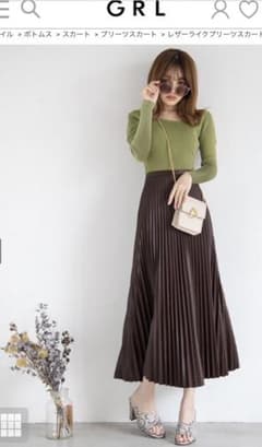 GRL レザープリーツスカートのサムネイル